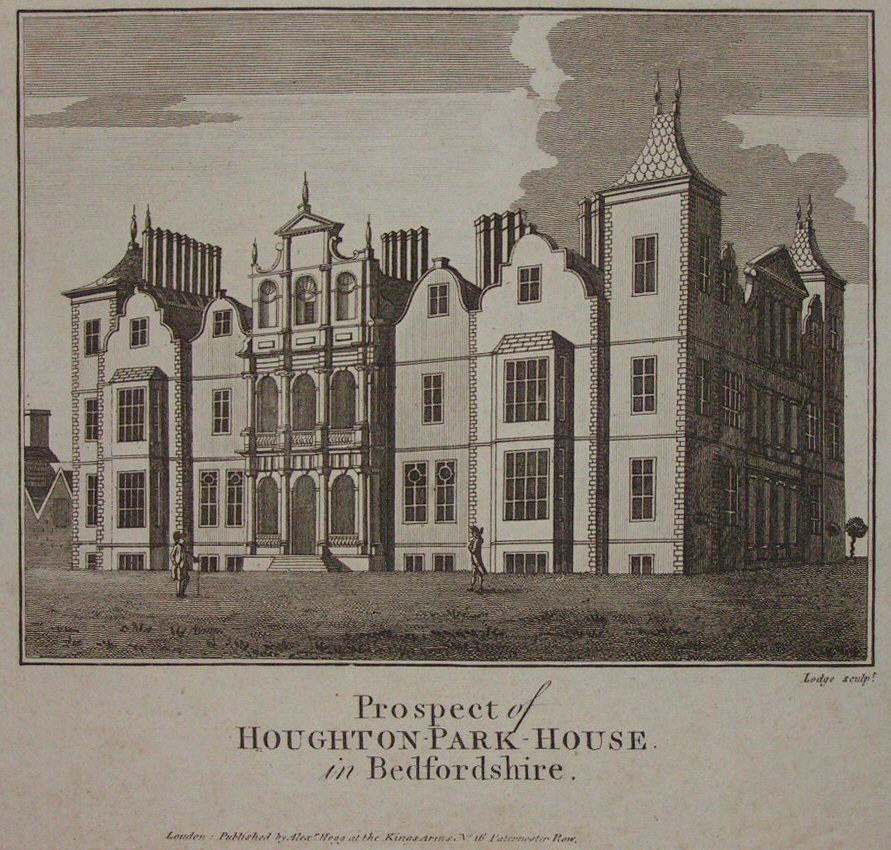 Print - Prospect of Houghton Park-House. in Bedfordshire. - 